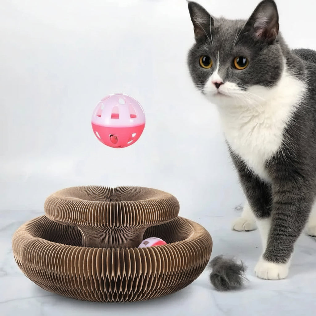 Velzora™ PawCurl Interactive Scratcher