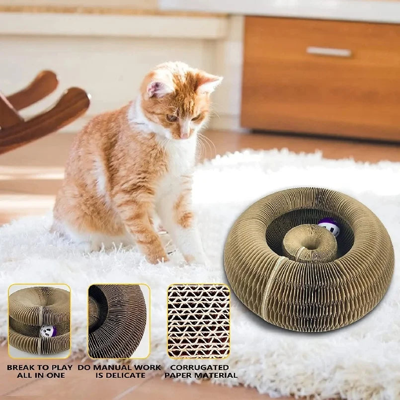 Velzora™ PawCurl Interactive Scratcher